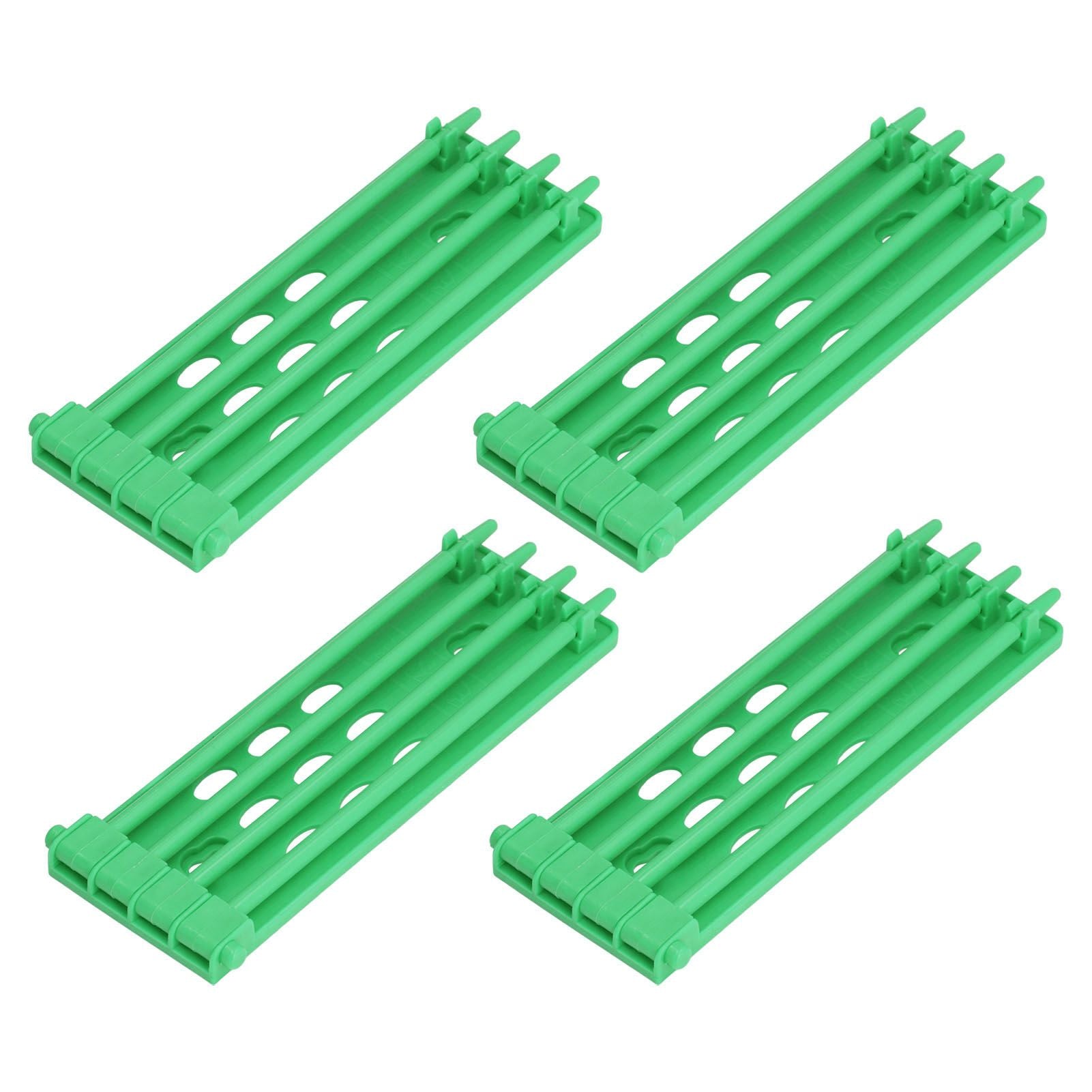 4Pcs Pigeon Leg Ring Stand 4 Column Design Large Capacity Wall Mounted Safe Durable Plastic Parrot Leg Ring V1294-YM0523-3111220112311
