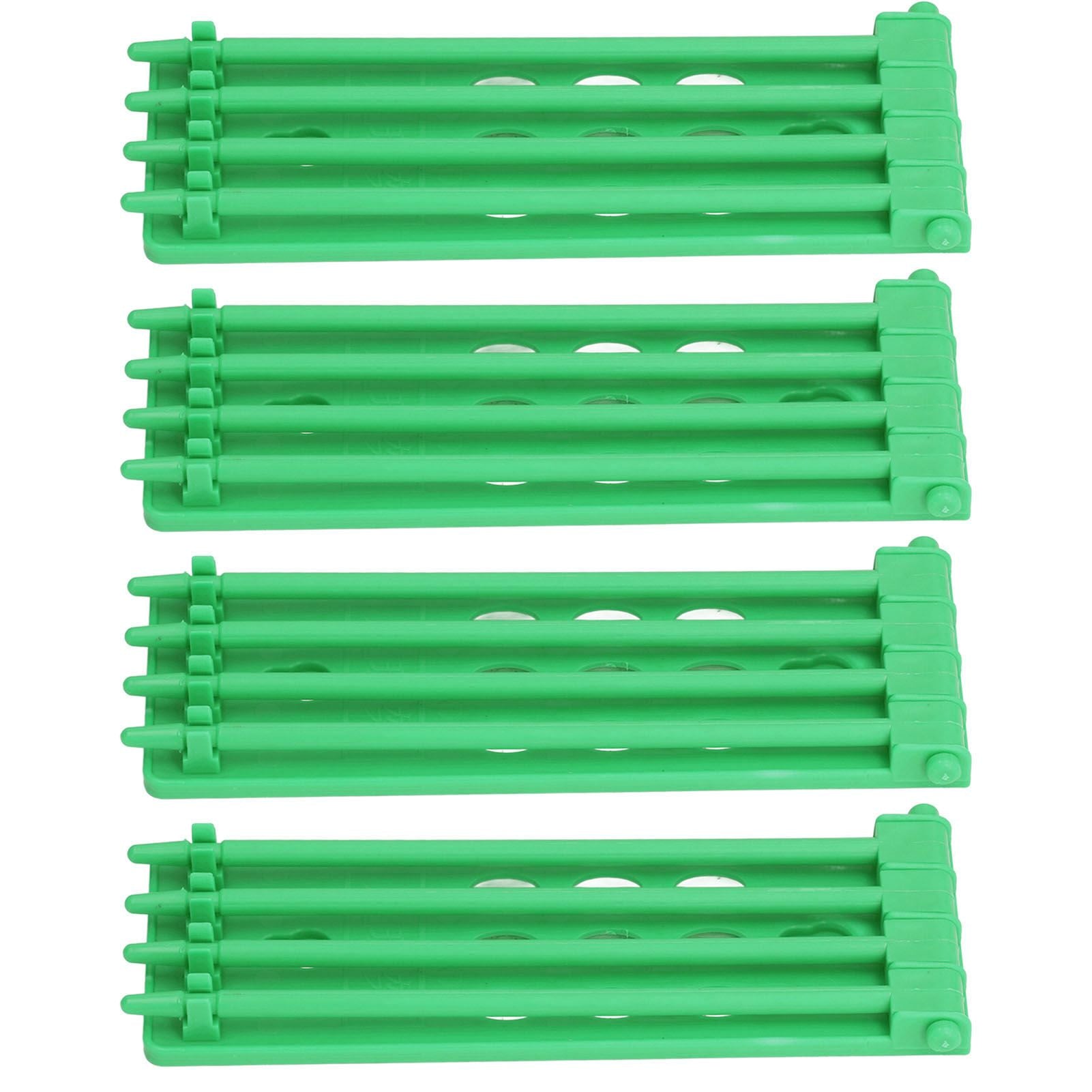 4Pcs Pigeon Leg Ring Stand 4 Column Design Large Capacity Wall Mounted Safe Durable Plastic Parrot Leg Ring V1294-YM0523-3111220112311