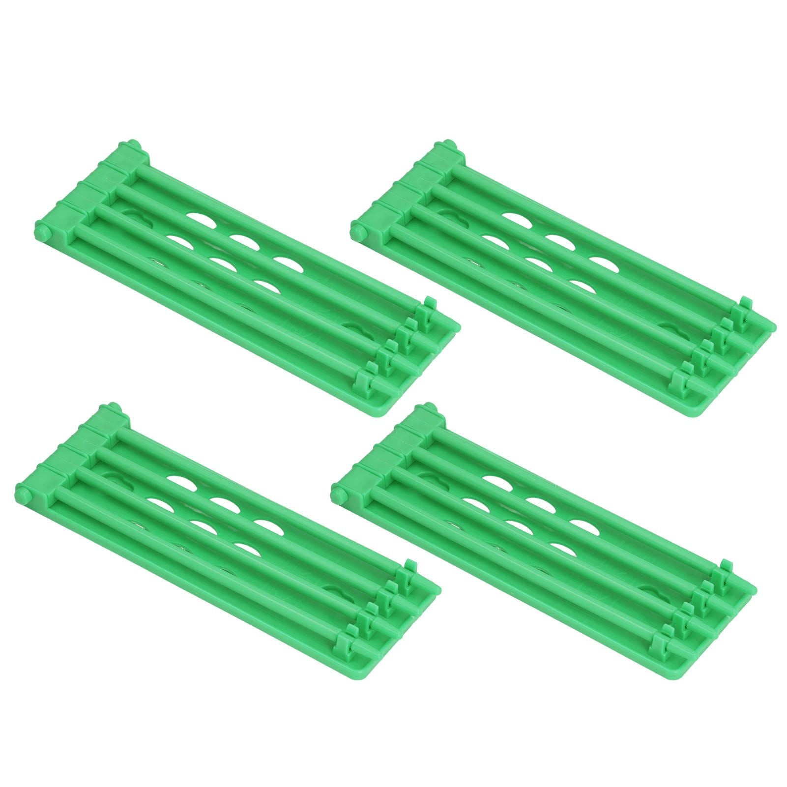 4Pcs Pigeon Leg Ring Stand 4 Column Design Large Capacity Wall Mounted Safe Durable Plastic Parrot Leg Ring V1294-YM0523-3111220112311