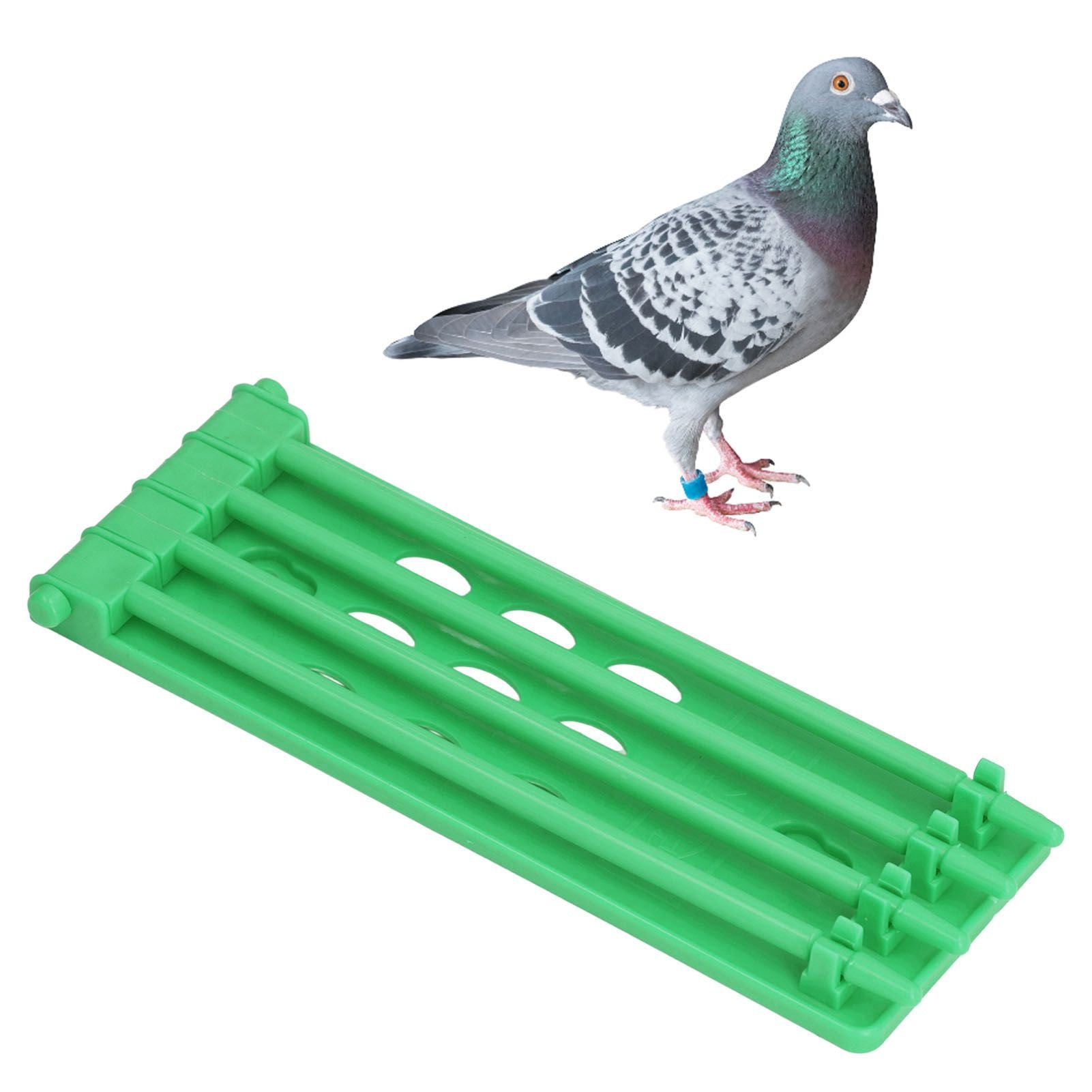 4Pcs Pigeon Leg Ring Stand 4 Column Design Large Capacity Wall Mounted Safe Durable Plastic Parrot Leg Ring V1294-YM0523-3111220112311