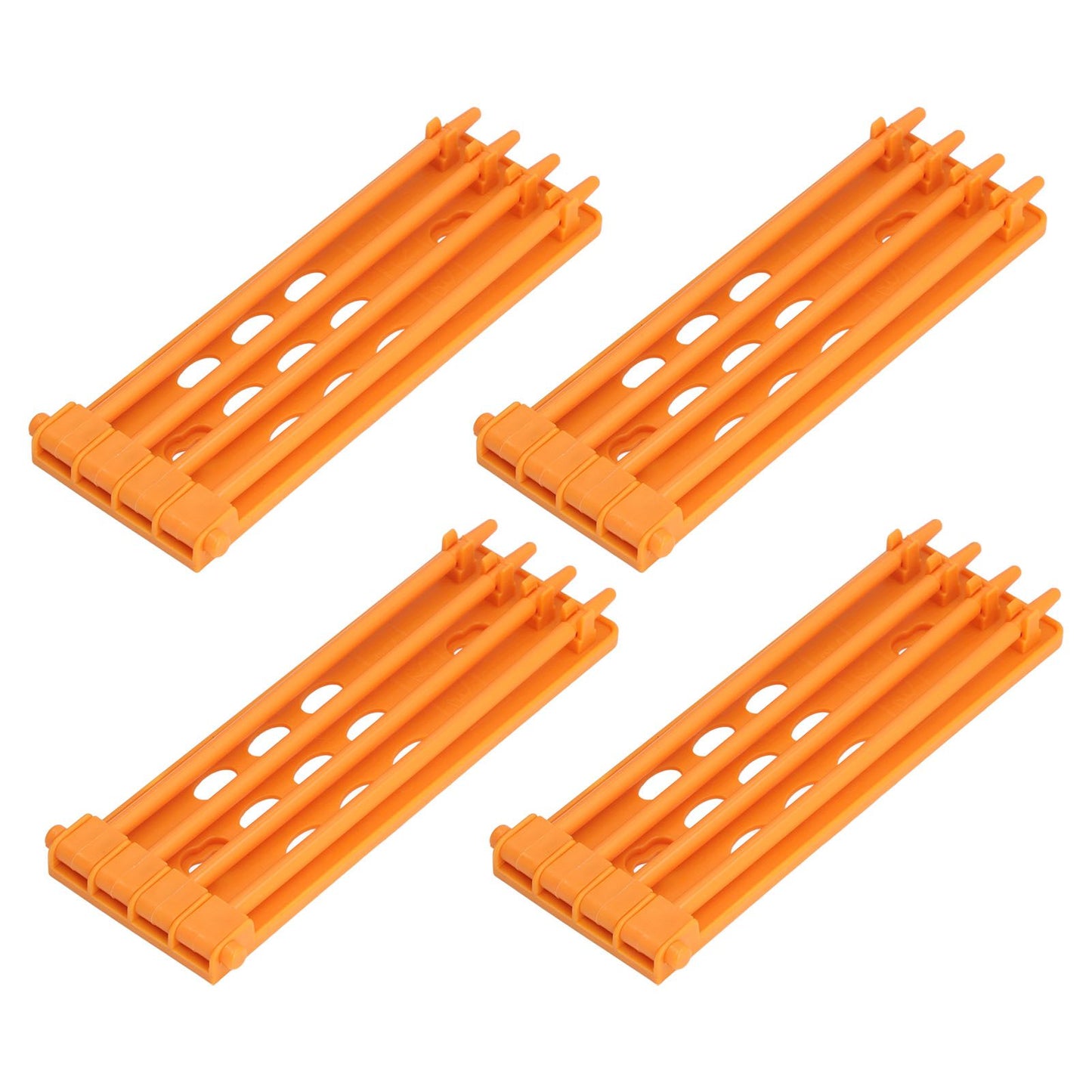 4Pcs Pigeon Leg Ring Stand 4 Column Design Large Capacity Wall Mounted Safe Durable Plastic Parrot Leg Ring V1294-YM0523-3111220112312
