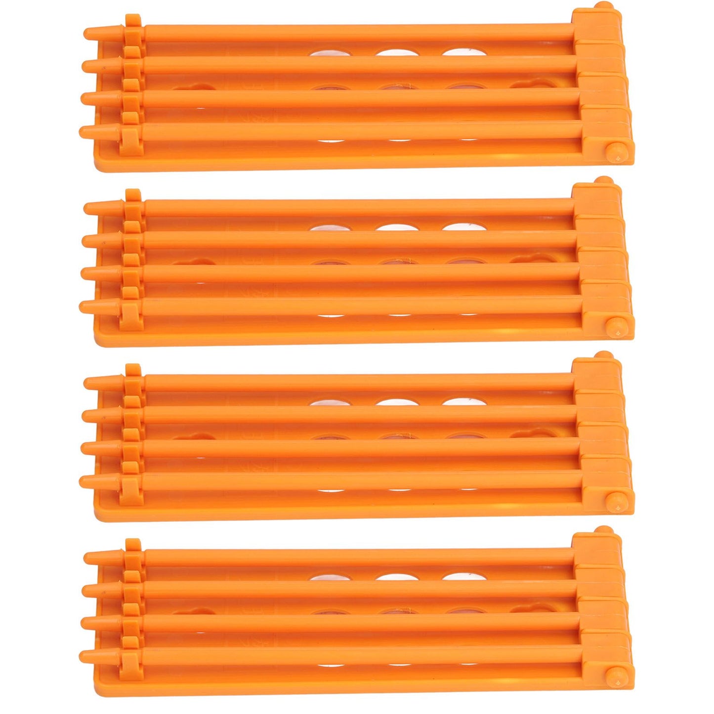 4Pcs Pigeon Leg Ring Stand 4 Column Design Large Capacity Wall Mounted Safe Durable Plastic Parrot Leg Ring V1294-YM0523-3111220112312
