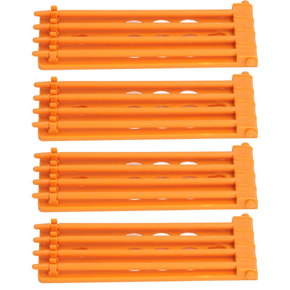 4Pcs Pigeon Leg Ring Stand 4 Column Design Large Capacity Wall Mounted Safe Durable Plastic Parrot Leg Ring V1294-YM0523-3111220112312