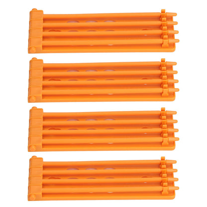 4Pcs Pigeon Leg Ring Stand 4 Column Design Large Capacity Wall Mounted Safe Durable Plastic Parrot Leg Ring V1294-YM0523-3111220112312