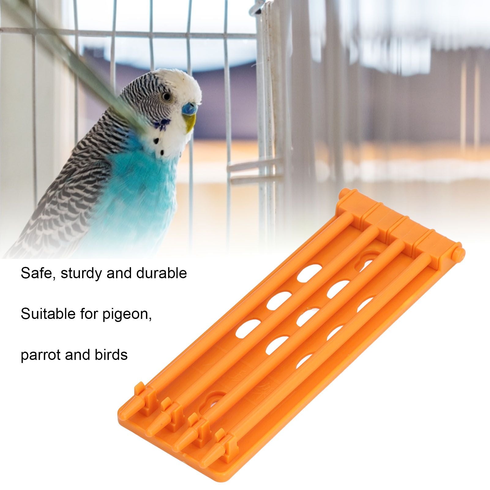 4Pcs Pigeon Leg Ring Stand 4 Column Design Large Capacity Wall Mounted Safe Durable Plastic Parrot Leg Ring V1294-YM0523-3111220112312