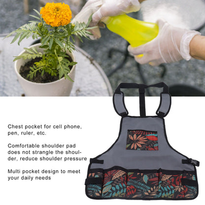 Tool Apron Durable Comfortable Heavy Duty Tool Apron with Pockets for Kitchen Garden V1294-YM0523-3111220112811