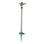Garden Sprinkler Automatic 360 Degree Rotating 2 Modes Adjustable Zinc Alloy Lawn Sprinkler for Gardens V1294-YM0523-3111220113011