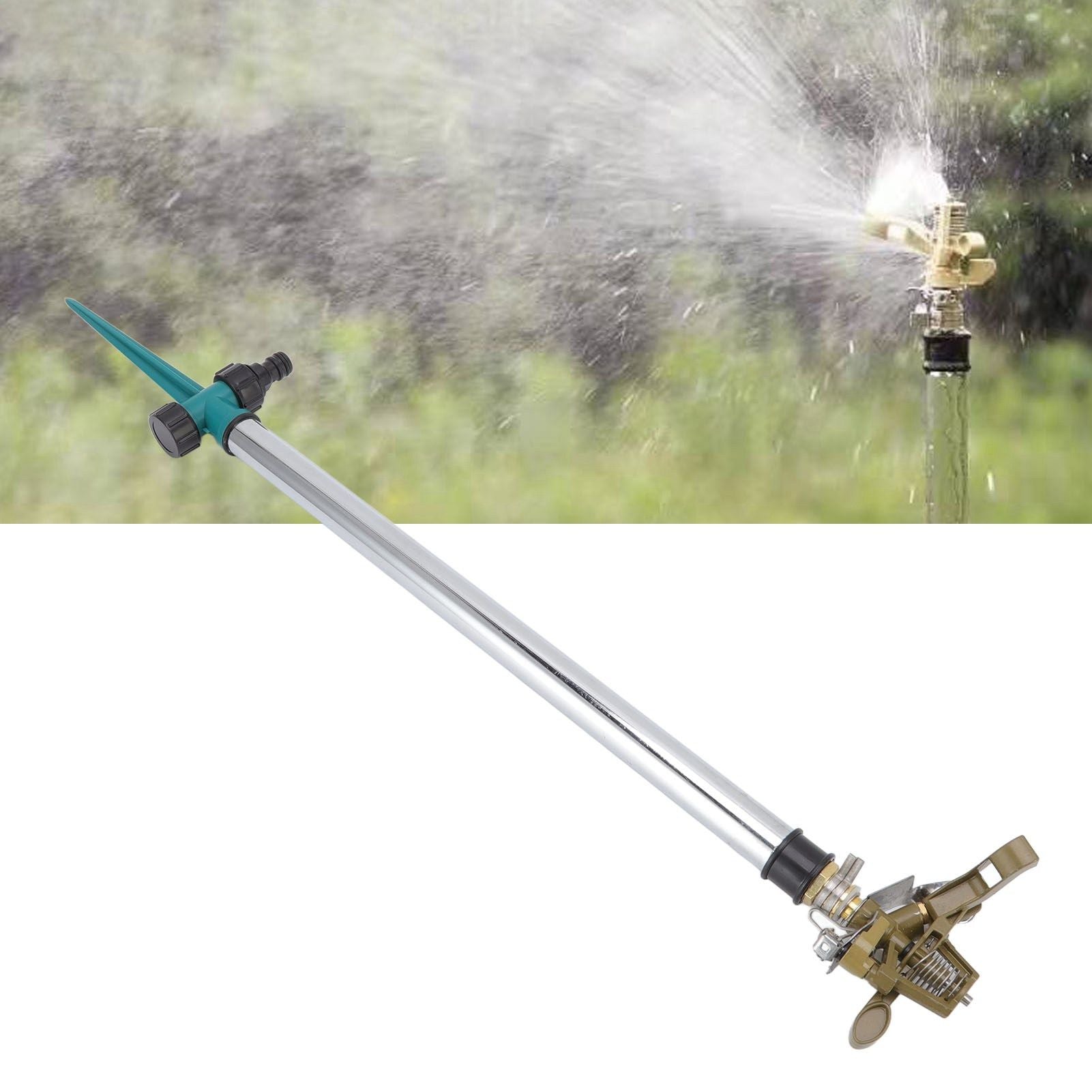 Garden Sprinkler Automatic 360 Degree Rotating 2 Modes Adjustable Zinc Alloy Lawn Sprinkler for Gardens V1294-YM0523-3111220113011