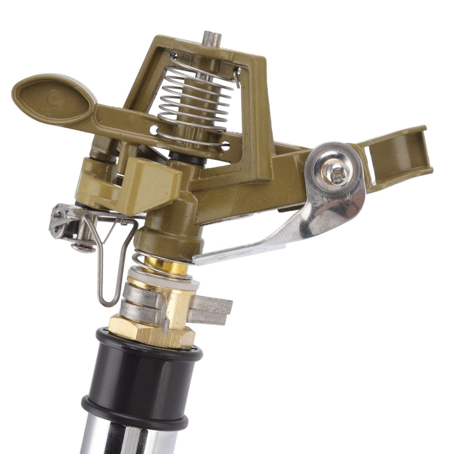 Garden Sprinkler Automatic 360 Degree Rotating 2 Modes Adjustable Zinc Alloy Lawn Sprinkler for Gardens V1294-YM0523-3111220113011