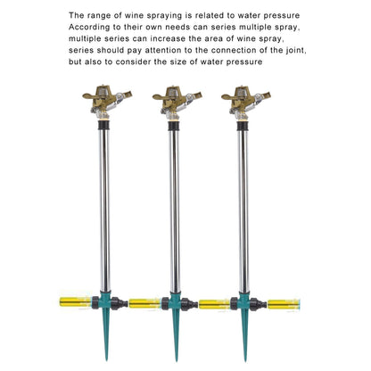 Garden Sprinkler Automatic 360 Degree Rotating 2 Modes Adjustable Zinc Alloy Lawn Sprinkler for Gardens V1294-YM0523-3111220113011