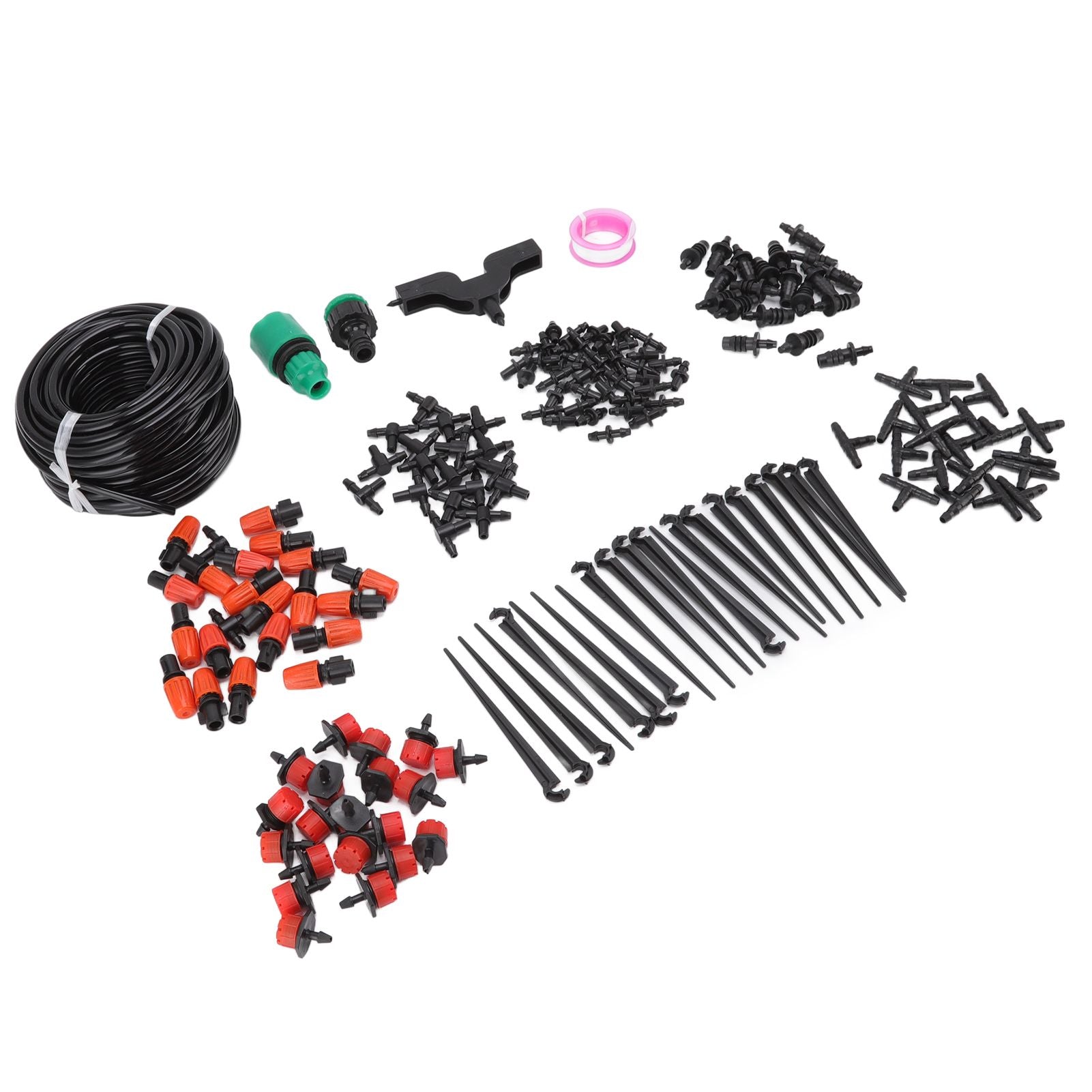 49.2ft Drip Irrigation Kit Adjustable Automatic Atomizing Watering System for Potted Plants Garden Greenhouse V1294-YM0523-3111220113711