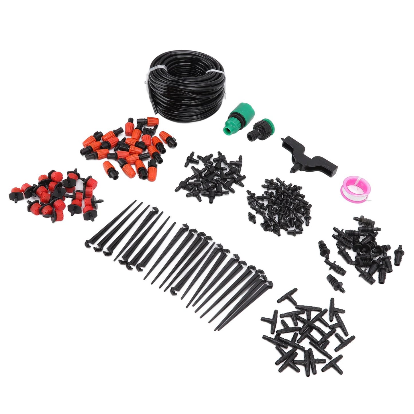 49.2ft Drip Irrigation Kit Adjustable Automatic Atomizing Watering System for Potted Plants Garden Greenhouse V1294-YM0523-3111220113711