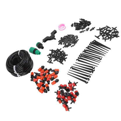49.2ft Drip Irrigation Kit Adjustable Automatic Atomizing Watering System for Potted Plants Garden Greenhouse V1294-YM0523-3111220113711