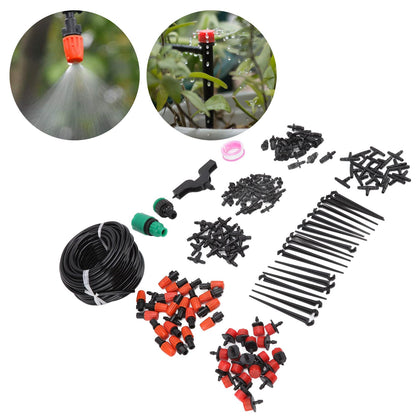 49.2ft Drip Irrigation Kit Adjustable Automatic Atomizing Watering System for Potted Plants Garden Greenhouse V1294-YM0523-3111220113711