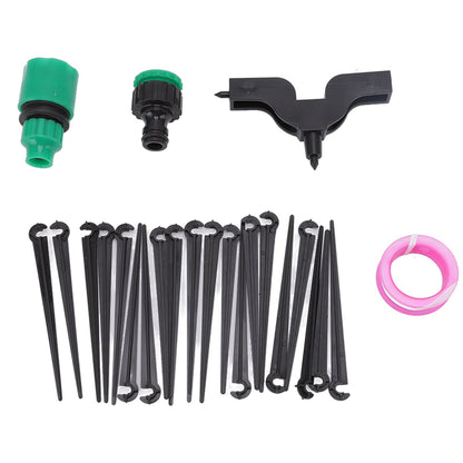 49.2ft Drip Irrigation Kit Adjustable Automatic Atomizing Watering System for Potted Plants Garden Greenhouse V1294-YM0523-3111220113711