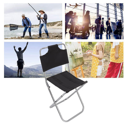 Folding Chair Breathable Fabric Portable Small Backrest Fishing Chair for Camping Barbecue Backpacking V1294-YM0523-3111220114311