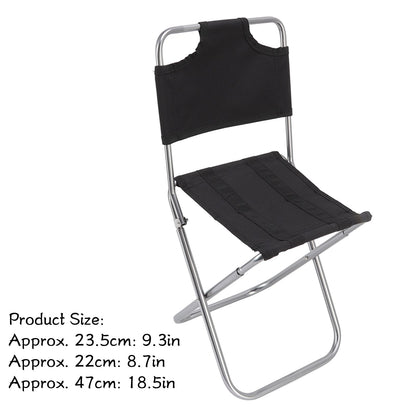 Folding Chair Breathable Fabric Portable Small Backrest Fishing Chair for Camping Barbecue Backpacking V1294-YM0523-3111220114311