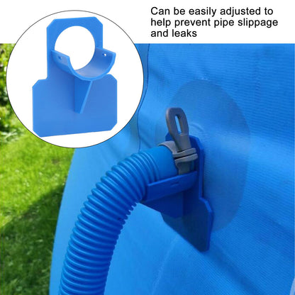 Swimming Pool Pipe Holders Above Ground Pool Hose Support Brackets with Cable Tie and Tape for Hot Tub Blue V1294-YM0523-3111220115711