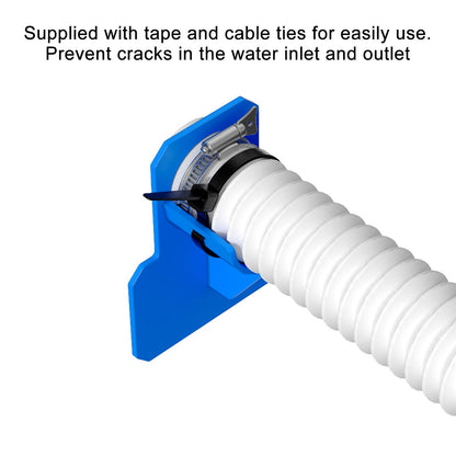 Swimming Pool Pipe Holders Above Ground Pool Hose Support Brackets with Cable Tie and Tape for Hot Tub Blue V1294-YM0523-3111220115711
