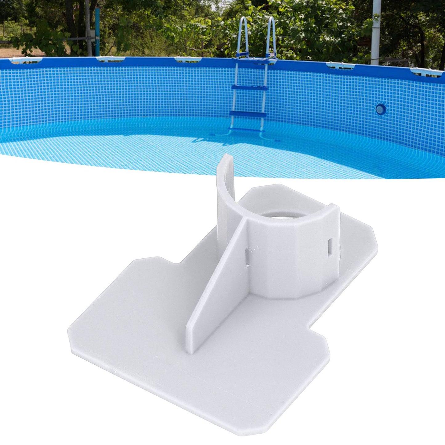 Swimming Pool Pipe Holders Above Ground Pool Hose Support Brackets with Cable Tie and Tape for Hot Tub Gray V1294-YM0523-3111220115712