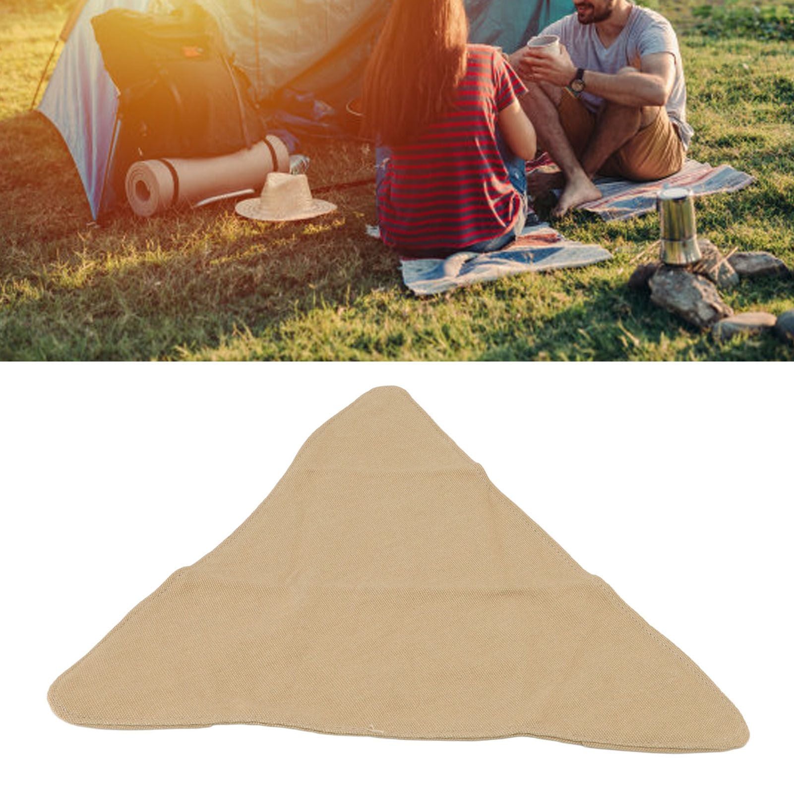 Tripod Stool Cloth Portable Foldable Triangle Stool Cloth Handcraft Anti Scratch Canvas Camping Stool Cloth V1294-YM0523-3111220117312