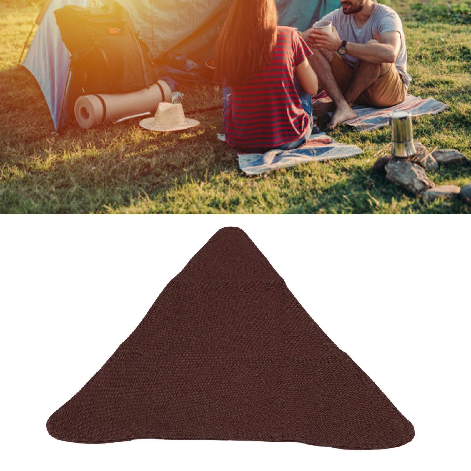 Tripod Stool Cloth Portable Foldable Triangle Stool Cloth Handcraft Anti Scratch Canvas Camping Stool Cloth V1294-YM0523-3111220117314