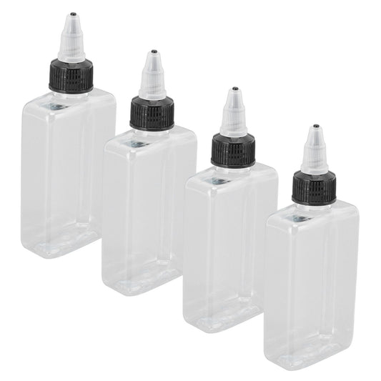 4 Pcs Seasoning Bottle 100ML Portable Sealed Reusable Dispensing Oil Bottle Seasoning Bottle for Outdoor BBQ V1294-YM0523-3111220120211