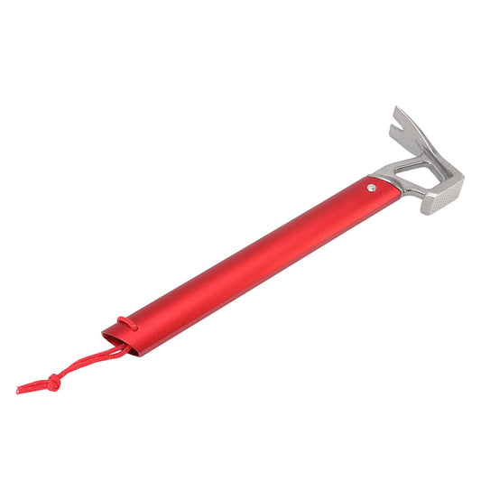 Camping Hammer Stainless Steel Ox Horn Head Aluminum Handle Large Resistance Tent Stake Hammer for Camping V1294-YM0523-3111220121511