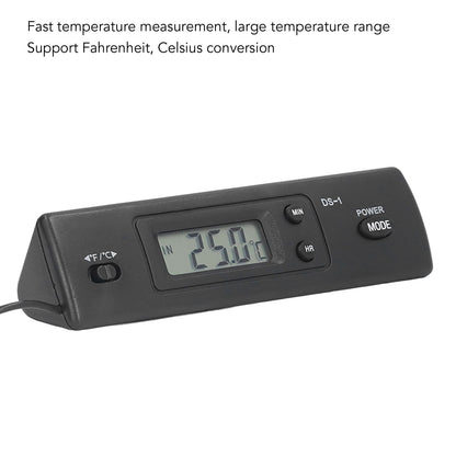 Digital Thermometer Temperature Gauge Thermometer with Waterproof Probe for Vehicle Fish Tank Refrigerator V1294-YM0523-3111220123211