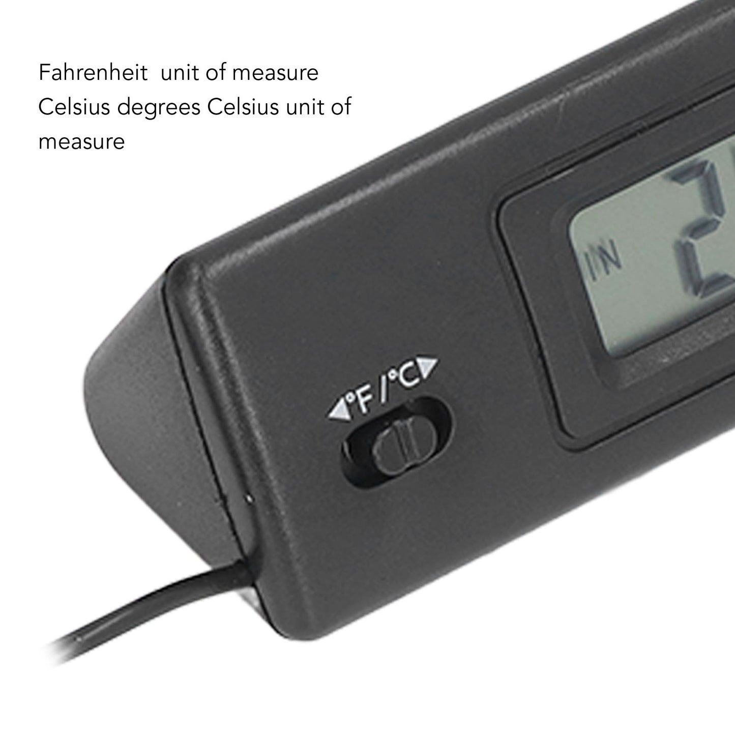 Digital Thermometer Temperature Gauge Thermometer with Waterproof Probe for Vehicle Fish Tank Refrigerator V1294-YM0523-3111220123211