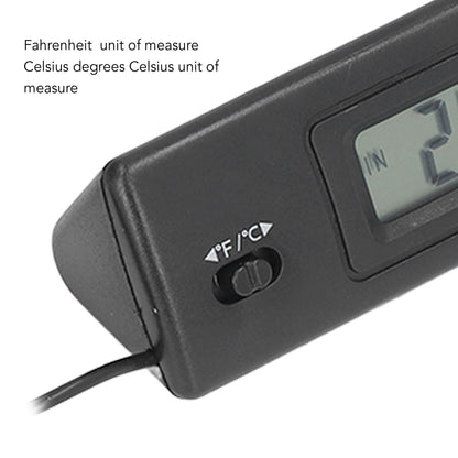 Digital Thermometer Temperature Gauge Thermometer with Waterproof Probe for Vehicle Fish Tank Refrigerator V1294-YM0523-3111220123211