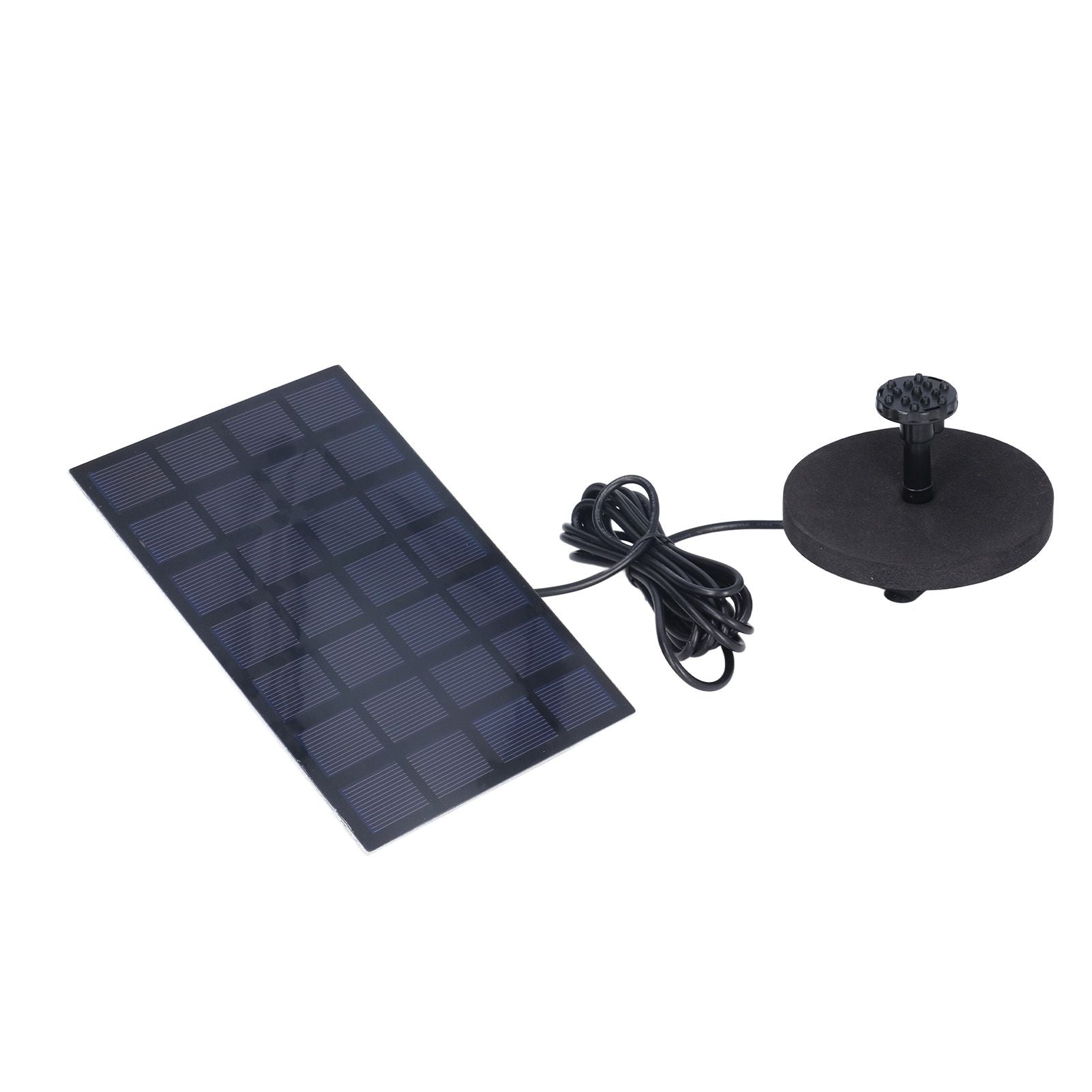 Solar Fountain Multifunctional Solar Powered Floating Fountain for Birdbath Pond Pool Fish Tank 7V 2.5W V1294-YM0523-3111220123511