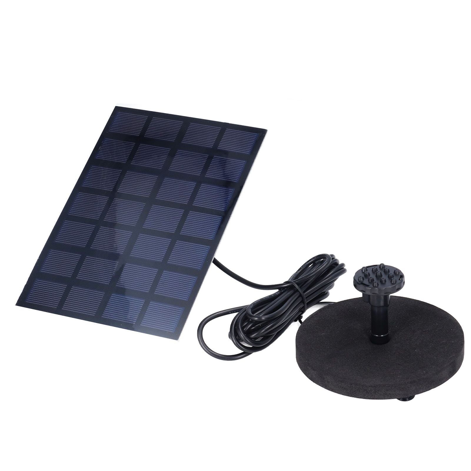 Solar Fountain Multifunctional Solar Powered Floating Fountain for Birdbath Pond Pool Fish Tank 7V 2.5W V1294-YM0523-3111220123511