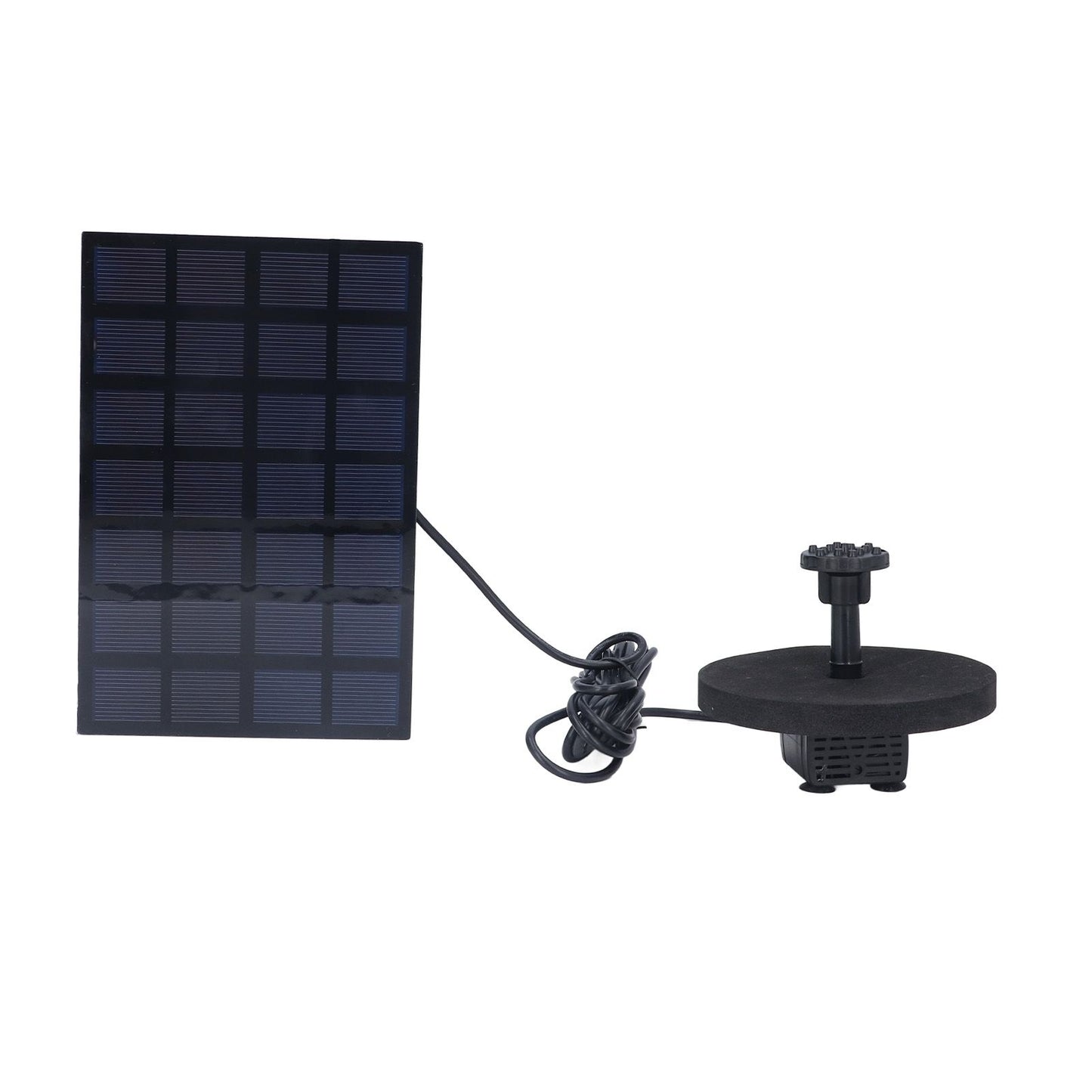 Solar Fountain Multifunctional Solar Powered Floating Fountain for Birdbath Pond Pool Fish Tank 7V 2.5W V1294-YM0523-3111220123511
