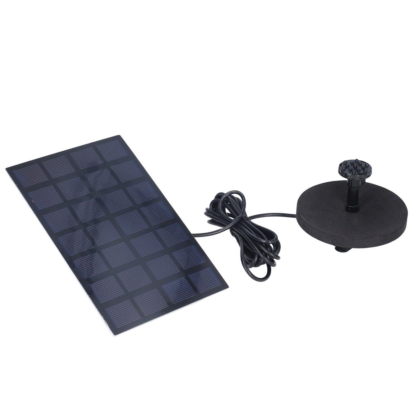 Solar Fountain Multifunctional Solar Powered Floating Fountain for Birdbath Pond Pool Fish Tank 7V 2.5W V1294-YM0523-3111220123511
