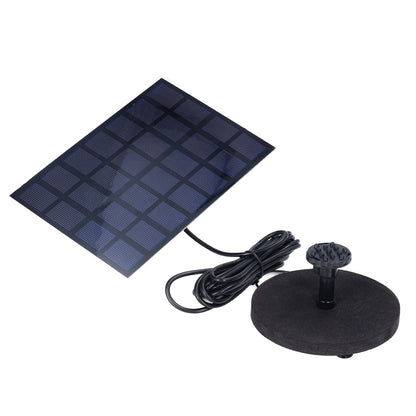 Solar Fountain Multifunctional Solar Powered Floating Fountain for Birdbath Pond Pool Fish Tank 7V 2.5W V1294-YM0523-3111220123511