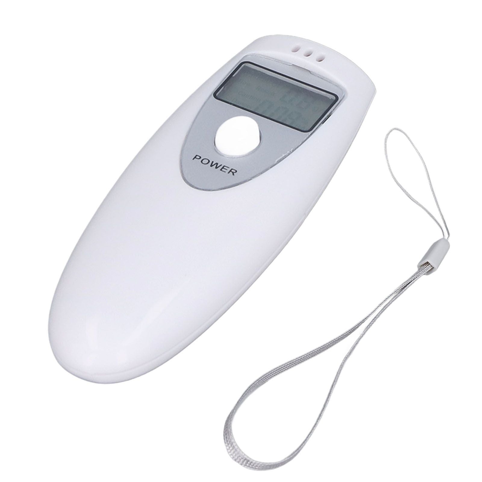 Portable Alcohol Tester Accurate Breath Alcohol Tester ABS Alcoholic Tester White V1294-YM0523-3111220123611