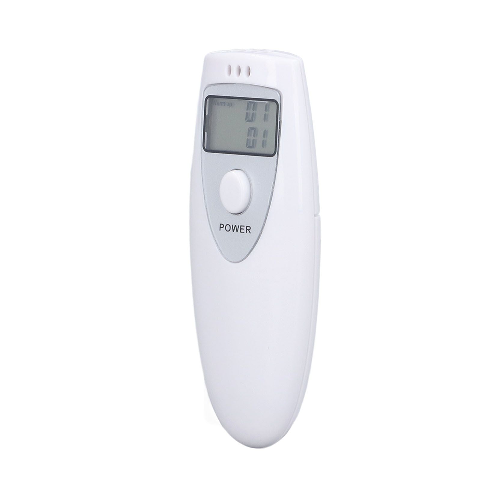 Portable Alcohol Tester Accurate Breath Alcohol Tester ABS Alcoholic Tester White V1294-YM0523-3111220123611