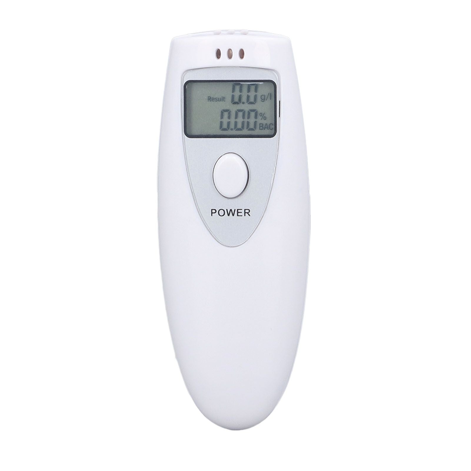 Portable Alcohol Tester Accurate Breath Alcohol Tester ABS Alcoholic Tester White V1294-YM0523-3111220123611