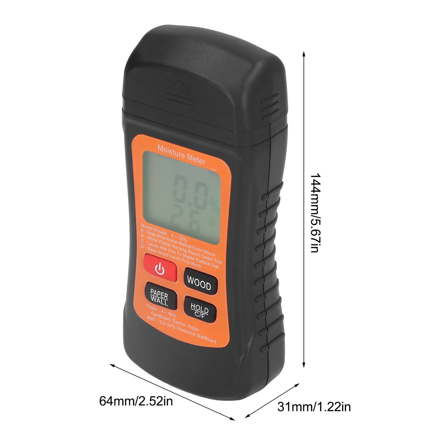 Moisture Meter Wood Moisture Detector Intelligent Temperature Humidity Measuring Digital Pin Type Instrument V1294-YM0523-3111220123911