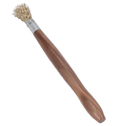 Steel Wire Brush Wearable Rust Proof Wood Handle Professional Bonsai Cleaning Tool for Potted Plants V1294-YM0523-3111220124111