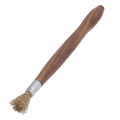 Steel Wire Brush Wearable Rust Proof Wood Handle Professional Bonsai Cleaning Tool for Potted Plants V1294-YM0523-3111220124111