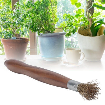 Steel Wire Brush Wearable Rust Proof Wood Handle Professional Bonsai Cleaning Tool for Potted Plants V1294-YM0523-3111220124111