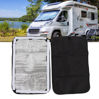 2pcs RV Door Window Cover Shade UV Block Double Layer Composite Fabric RV Door Shade Cover RV Accessories V1294-YM0523-3111220125211