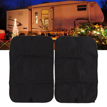 2pcs RV Door Window Cover Shade UV Block Double Layer Composite Fabric RV Door Shade Cover RV Accessories V1294-YM0523-3111220125211