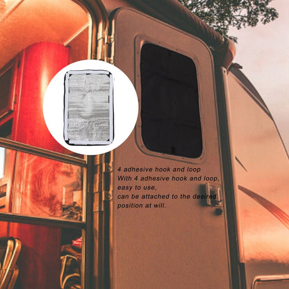 2pcs RV Door Window Cover Shade UV Block Double Layer Composite Fabric RV Door Shade Cover RV Accessories V1294-YM0523-3111220125211