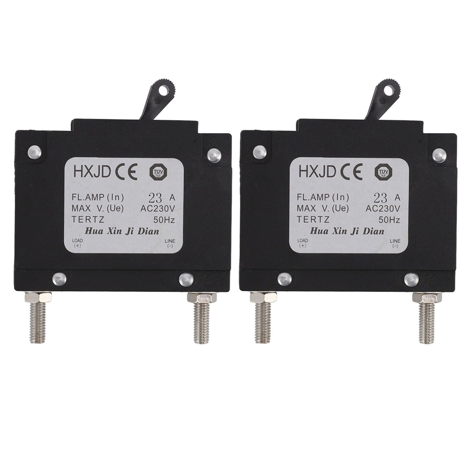 2pcs 23A Circuit Breaker Safety Professional Petrol Generators Circuit Breaker with Switch for Petrol V1294-YM0523-3111220125411