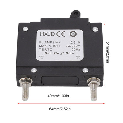2pcs 23A Circuit Breaker Safety Professional Petrol Generators Circuit Breaker with Switch for Petrol V1294-YM0523-3111220125411