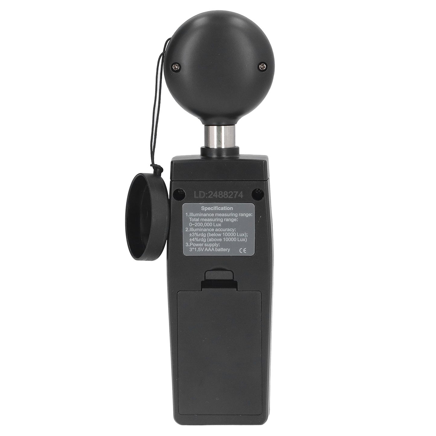 RZ851 Handheld Digital Illuminance Meter Mini Portable Light Meter for Lamps Animal Husbandry Mining V1294-YM0523-3111220126511
