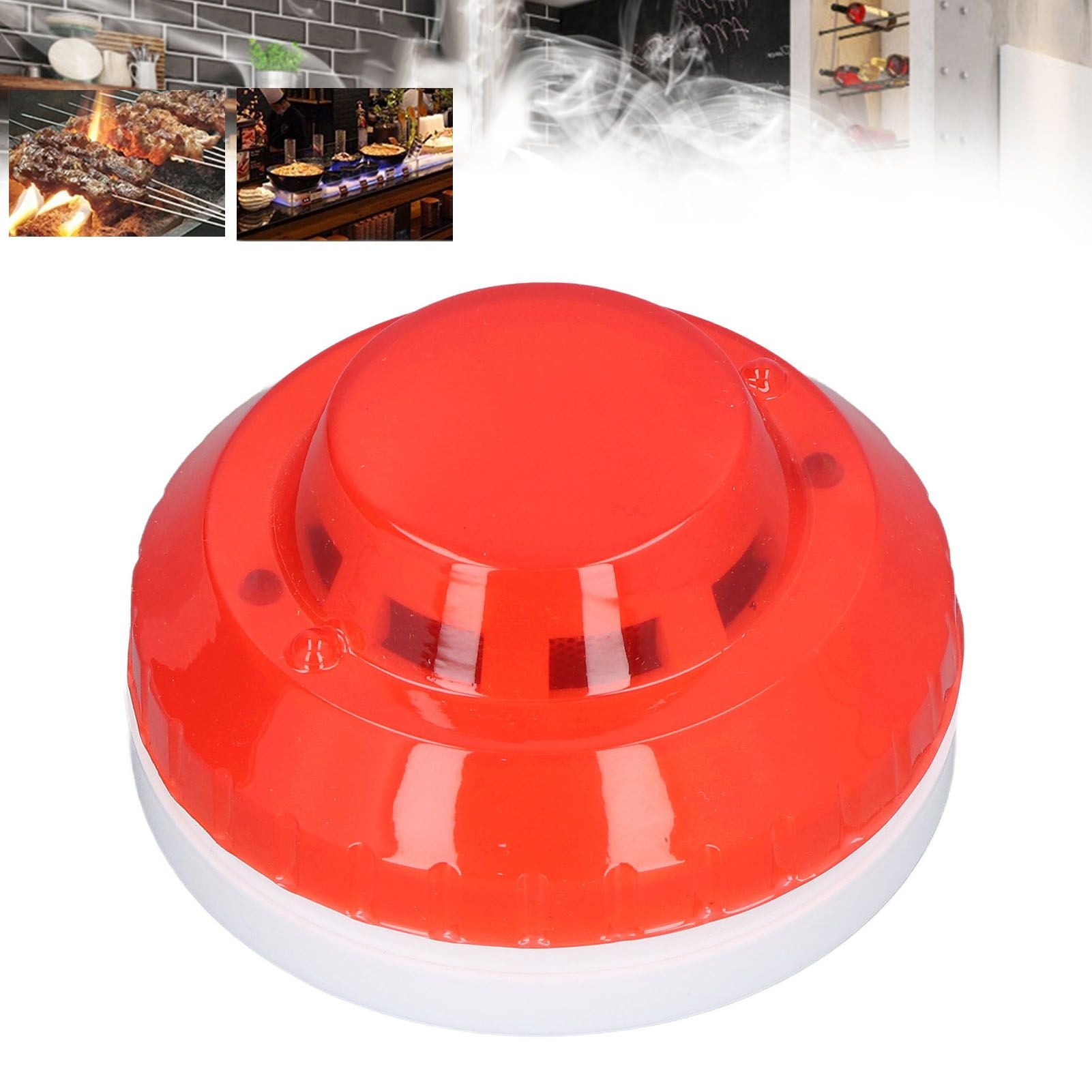 Smoke Detector Photoelectric Prevent Interference Small Wired Fire Alarm for Home Hotel Factory DC 12-24V V1294-YM0523-3111220128011
